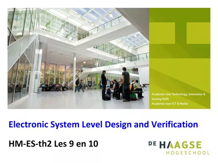 electronic system level design and verification