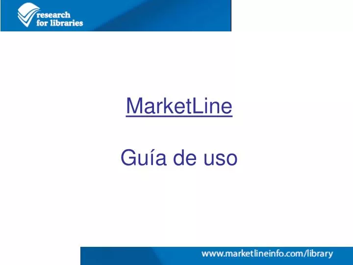 marketline gu a de uso
