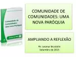 COMUNIDADE DE COMUNIDADES: UMA NOVA PARÓQUIA - slide 1