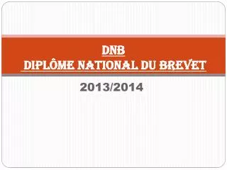 dnb dipl me national du brevet