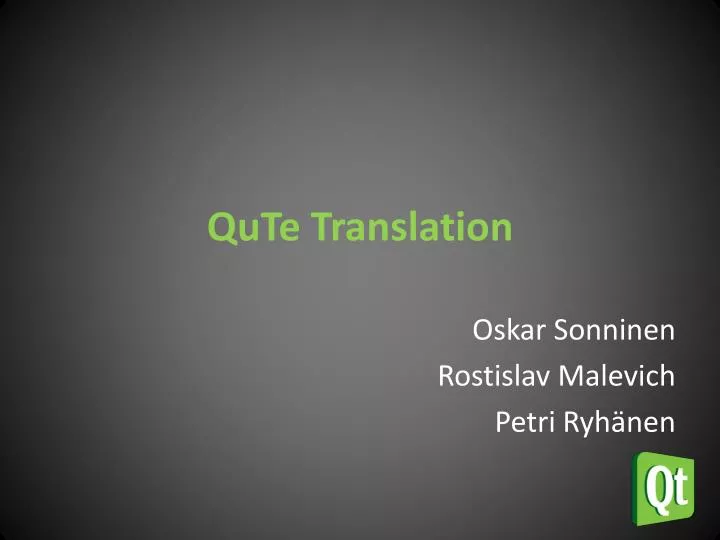 qute translation