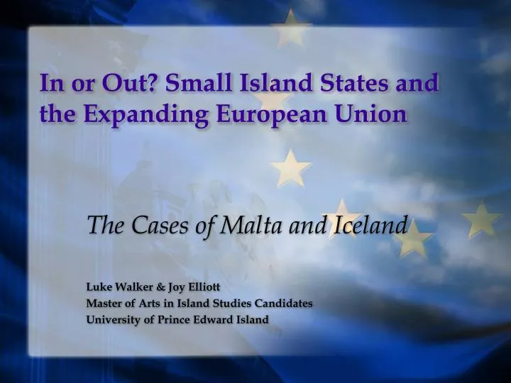 in or out small island states and the expanding european union