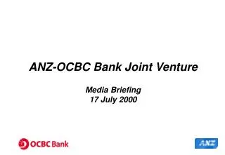 ANZ-OCBC Bank Joint Venture