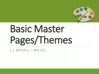 Basic Master Pages/Themes