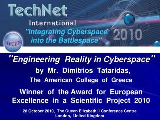 &quot;Integrating Cyberspace into the Battlespace&quot;