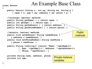 An Example Base Class