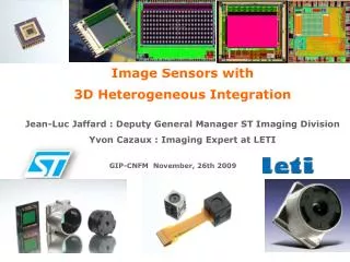 Image Sensors with 3D Heterogeneous Integration