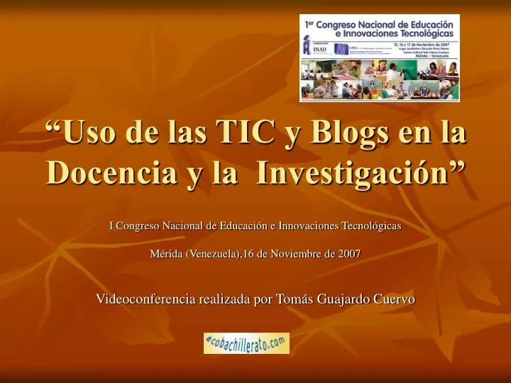 uso de las tic y blogs en la docencia y la investigaci n