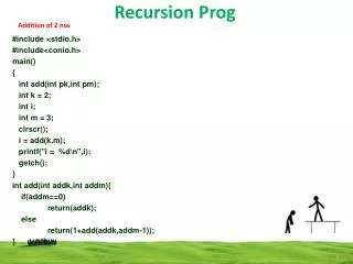 Recursion Prog