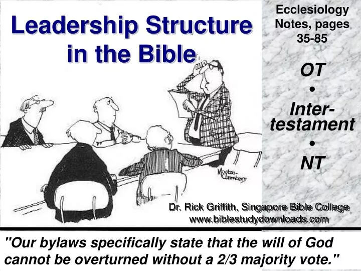 leadership structure in the bible