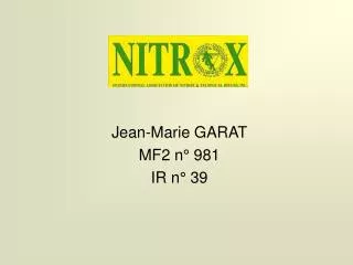 Jean-Marie GARAT MF2 n° 981 IR n° 39