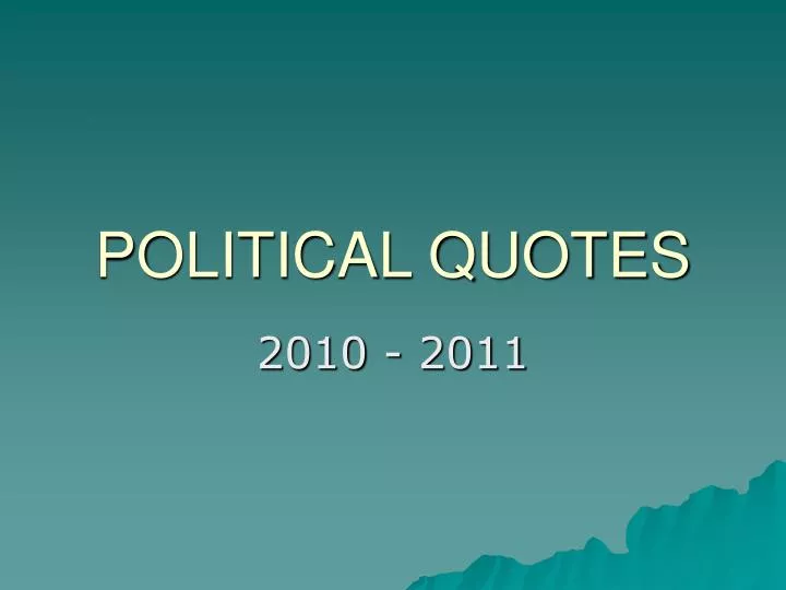 political quotes