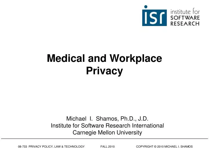 medical and workplace privacy