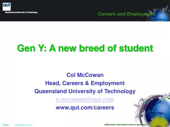 gen y a new breed of student