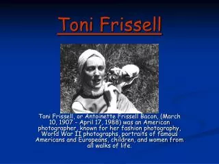 Toni Frissell