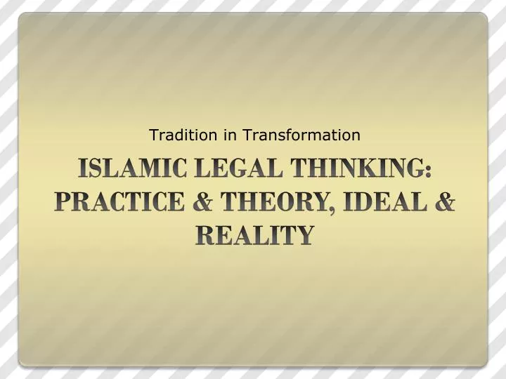 tradition in transformation