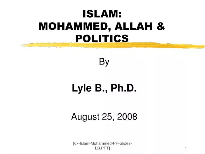 islam mohammed allah politics