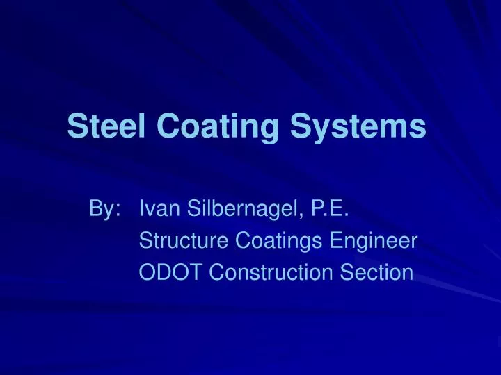 steel coating systems