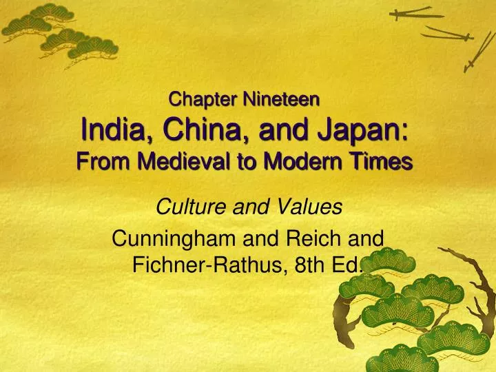 chapter nineteen india china and japan from medieval to modern times