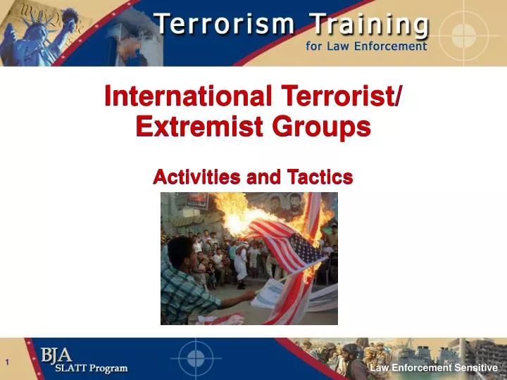 international terrorist extremist groups activities and tactics