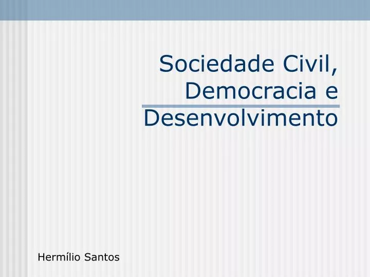 sociedade civil democracia e desenvolvimento