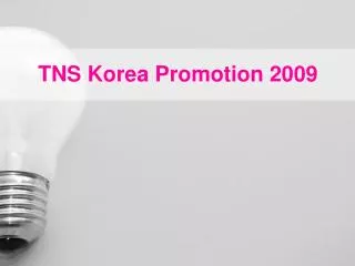 TNS Korea Promotion 2009