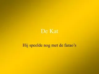 De Kat