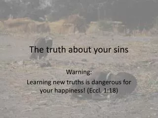 The truth about your sins