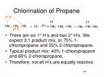 Chlorination of Propane - slide 1