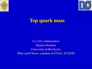 Top quark mass