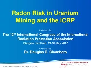 Radon Risk in Uranium Mining and the ICRP