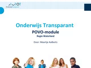 POVO-module Regio Waterland Door: Maartje Aalberts