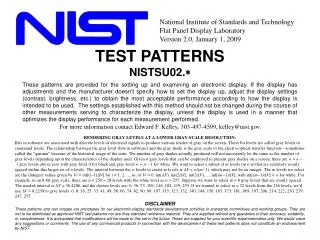 TEST PATTERNS NISTSU02. *