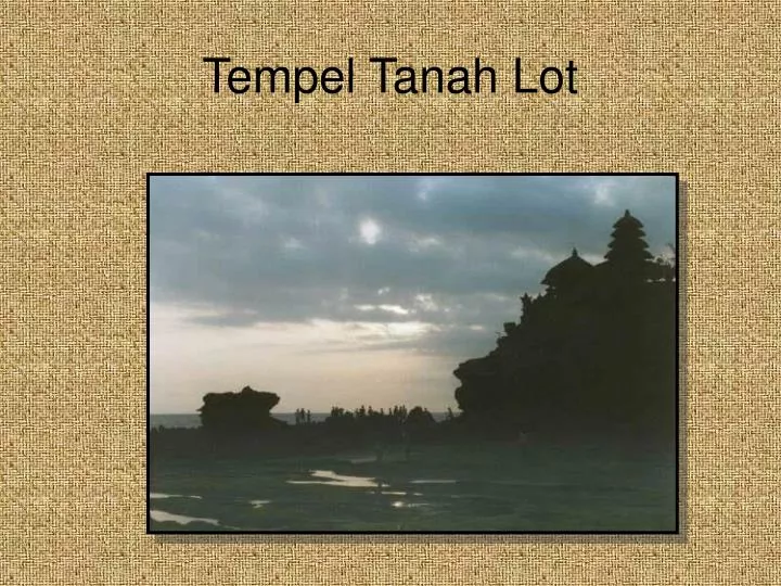 tempel tanah lot