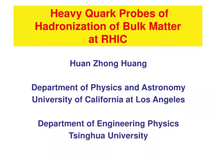 heavy quark probes of hadronization of bulk matter at rhic