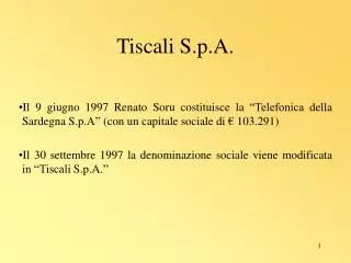 Tiscali S.p.A.