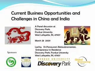 Current Business Opportunities and Challenges in China and India