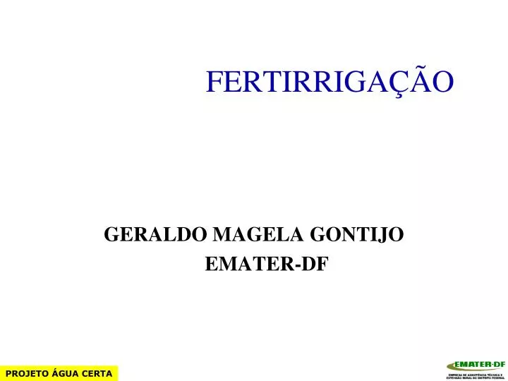 fertirriga o