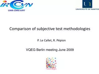 Comparison of subjective test methodologies