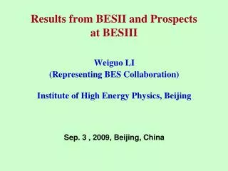 Results from BESII and Prospects at BESIII