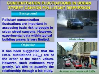 CONCENTRATION FLUCTUATIONS IN URBAN STREET CANYON POLLUTANT DISPERSION