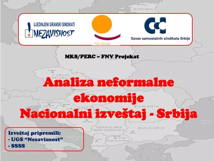 anali za neformalne ekonomije nacionalni izve taj srbija