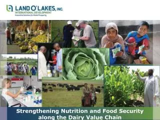 Strengthening Nutrition and Food Security along the Dairy Value Chain