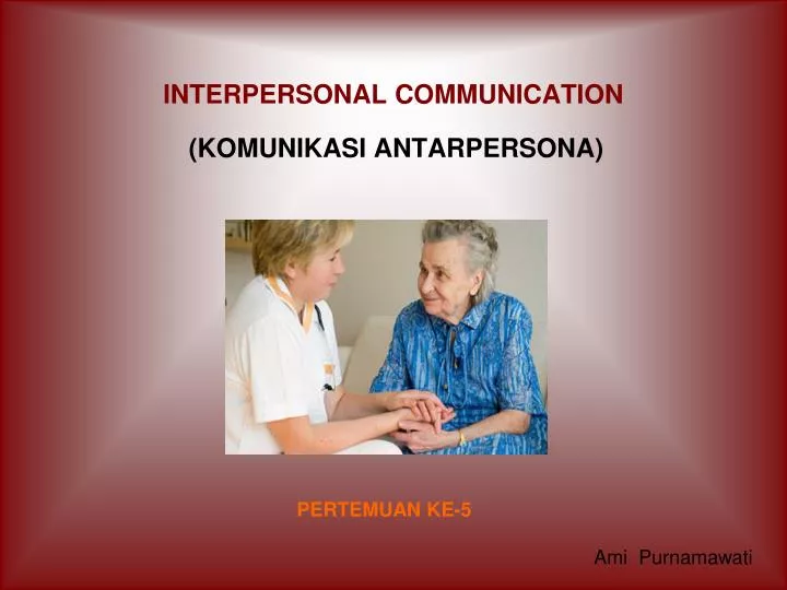 interpersonal communication