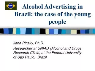 Alcohol Advertising in Brazil: the case of the young 	people
