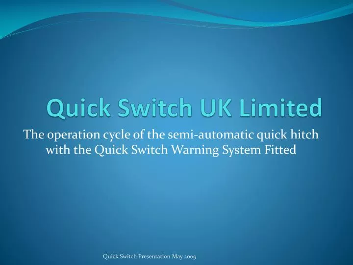 quick switch uk limited