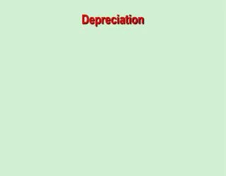 Depreciation