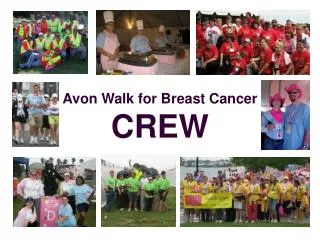 Avon Walk for Breast Cancer CREW