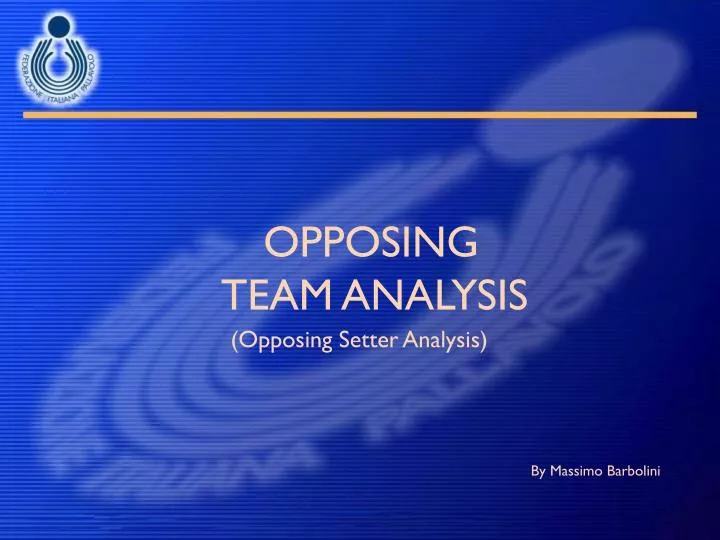 opposing team analysis