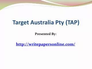 Target Australia Pty (TAP)
